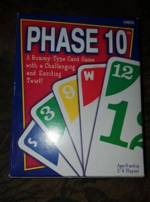 1999 PHASE 10 CARD GAME BY FUNDEX, COMPLETE, NO. 9220, FREE SHIPPING! - Image 1 of 2