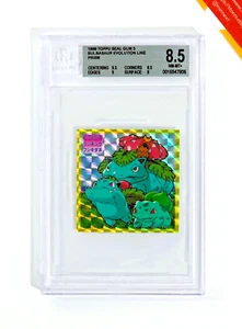 Pokemon BGS 8.5 Bulbasaur Evolution Line Prism Toppu Seal Gum 3 1998 Japanese - Picture 1 of 3