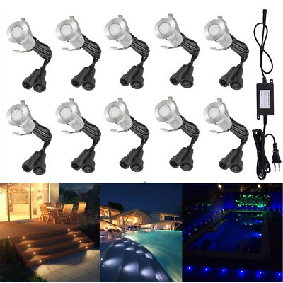 10x 20x LED Floor Lights Ground Recessed Outdoor Patio Garden Lighting  - Image 1 of 4