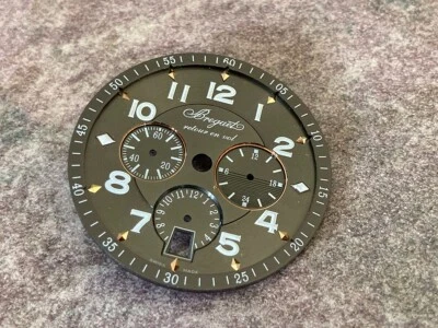 BREGUET - Mostrador preto redondo - Data - Capítulo árabe - Estado perfeito * Breguetdial1 - Imagem 1 de 4