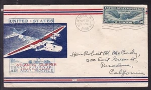 CLIPPER TRANSATLÁNTICO EE. UU. 1939 (NUEVA YORK - LISBOA-CENTRAL - PASENA, CALIF..) - Imagen 1 de 2