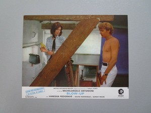 DAVID HEMMINGS VANESSA REDGRAVE "BLOW-UP" (BLOWUP) ANTONIONI LOBBY CARD LB2