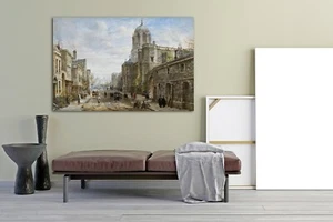 Christ Church, Oxford British Art mounted canvas print - Picture 1 of 5
