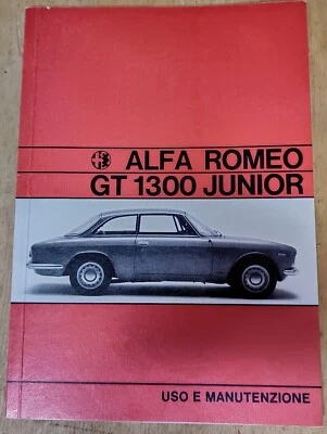 Alfa Romeo GT JUNIOR 1,3 / 1,6 Libretto Uso e Manutenzione - Immagine 1 di 4