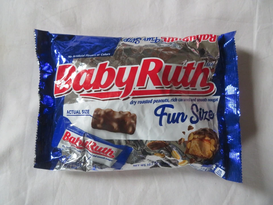 Barras de caramelo Nestlé Baby Ruth tamaño divertido bolsa de 10,2 OZ ¡DELICIOSA! Foto 1 de 1