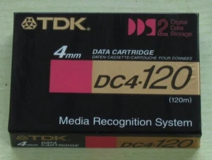 TDK DC4-120 Data Cartridge (Datenkassette) 4mm Band 120m NEU eingeschweißt - Bild 1 von 2