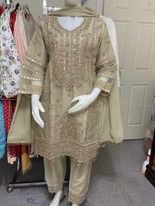 pakistani Organza party dress