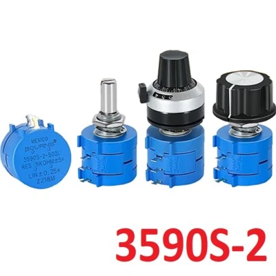 3590S Präzision Multiturn Drahtwickel Potentiometer 500Ω 1KΩ - 100KΩ Widerstände - Bild 1 von 4