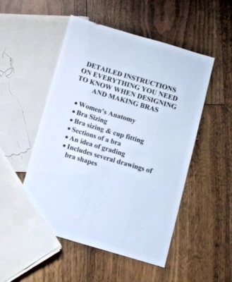 Detailed Instructions When Designing & Making Bras All you need to know See list - Image 1 of 2