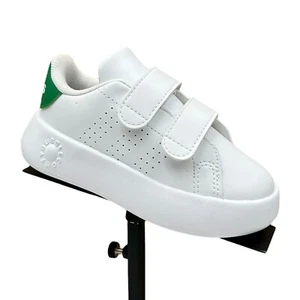 Adidas Toddler Boys Advantage Slip-on Sneakers Size 7 White Lightweight & Comfy - Picture 1 of 13