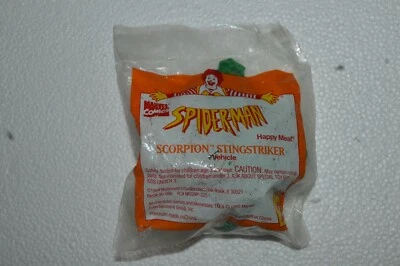 1994 McDonald's Spiderman SCORPION STINGSTRIKER Happy Meal Toy Mint In Bag  - Image 1 of 4