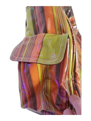 NWOT Kalencom KD Kicker & David Design Laminated Striped Shoulder Diaper Bag - Image 1 of 4