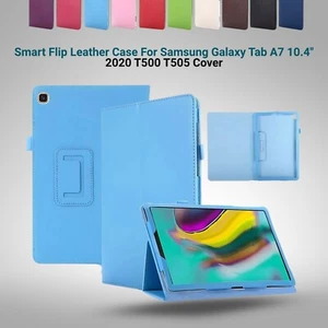 Smart Flip Leather Case For Galaxy Tab A7 10.4" 2020-22 T500 T505 Cover - Picture 1 of 15