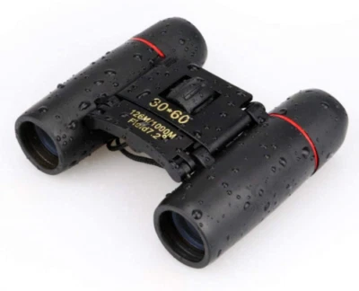 MINI BINOCOLO PIEGHEVOLE CANNOCCHIALE CON ZOOM 30X60 VISIONE NOTTURNA CON FODERO - Immagine 1 di 4