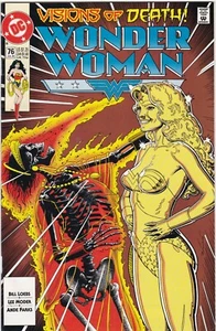 WONDER WOMAN VOL II #76  DR. FATE  BRIAN BOLLAND COVER  DC 1993   - Picture 1 of 2