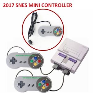 2x NEW 2019 MINI Super Nintendo SNES System Console Controller 6FT Control Pad