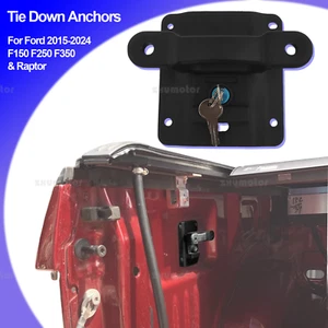 4x For Ford F150 F250 F350 Truck Bed Tie Down Anchors Brackets & Box Link Cleats - Picture 1 of 6