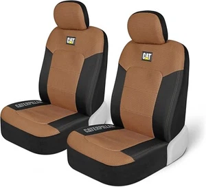 Caterpillar MeshFlex Automotive Seat Covers for Cars Trucks SUVs Set of 2 -BEIGE - Picture 1 of 10