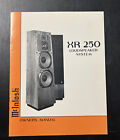 Vintage Original McIntosh XR250 Loudspeaker Manual, NEW