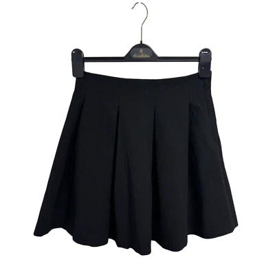 H&M Mujer Plisado Línea A Negro Falda Hasta la Rodilla Talla 6 Foto 1 de 4