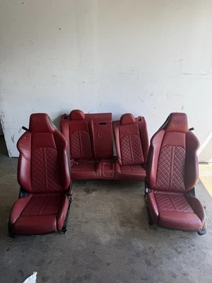 JUEGO ASIENTOS CUERO DELANTERO TRASERO AUDI A5 S5 RS5 B9 CUPÉ 18-23 COLOR ROJO Foto 1 de 4