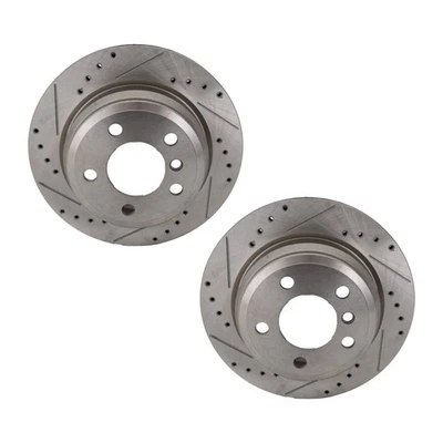 Par de discos de freno traseros, del lado del conductor y del pasajero de hierro fundido para BMW 420i 2016-2020 Foto 1 de 4