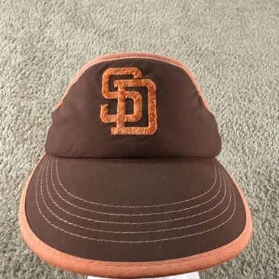 De Colección San Diego Padres Visera Gorra Hombres Marrón Naranja Deportes Especialidades Años 80 MLB Foto 1 de 4