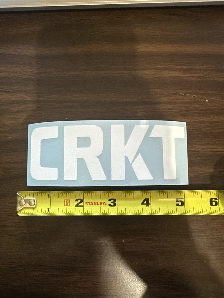 CRKT Decal Sticker White Knife Knives Shot Show - Image 1 of 1