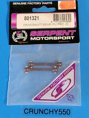 Árboles de transmisión traseros Serpent Motorsport Impulse Pro 801321 vintage radiocontrol Foto 1 de 3