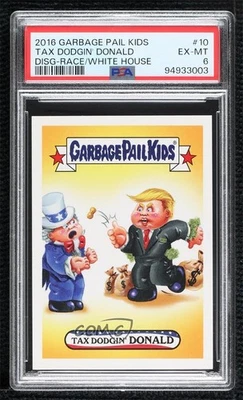 2016 DisgRace to the White House Garbage Pail Kids /507 Donald Trump PSA 6 8nf - Image 1 of 3