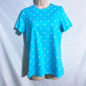 Kim Rogers T-Shirt hellblau geblümt Größe S - Bild 1 von 4