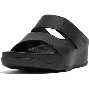 Fitflop Womens Shuv Adjustable Gray Slide Sandals 10 Medium (B,M) BHFO 9338 - Picture 1 of 3