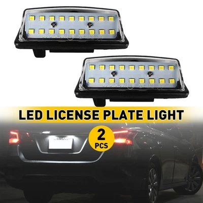 Licencia LED para Nissan Luces Placa Lámparas Máxima/Sentra/Altima/QX60 18-SMD Blanco Foto 1 de 4