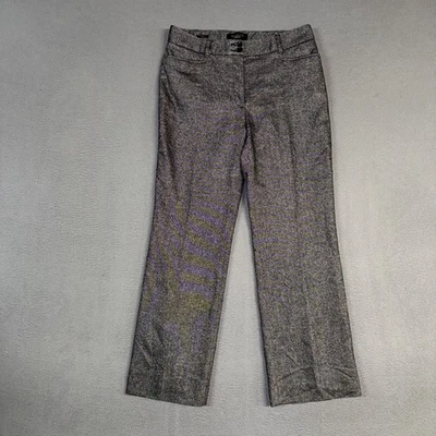 Talbots Dress Pants Women’s 6 Gray Heritage Straight Tweed Flat Front Wool Blend - Image 1 of 4