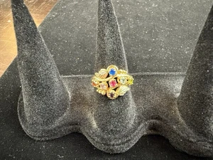Anillo vintage de oro amarillo de 10k para mujer real joyería inmobiliaria talla 6 genuino 3,2 g+ - Imagen 1 de 6