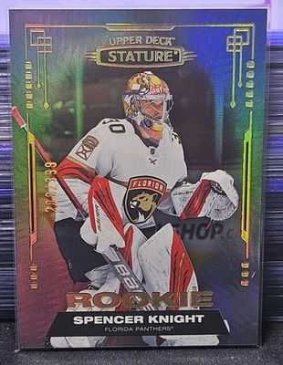 21-22 Stature Spencer Knight Rookie #/399  🚨🚨🚨 Chicago Blackhawks  - Image 1 of 2