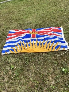 Vintage Canadian Provincial/Territorial Flag - British Columbia - Imagen 1 de 6