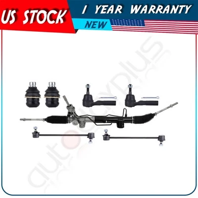 Estante de dirección + rótulas + estabilizador + eslabones de extremo de varilla de amarre para Jeep Compass 2007-17 Foto 1 de 4