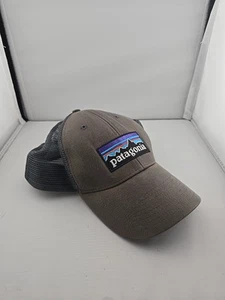 Patagonia Hat Logo Graphic Trucker SnapBack Hat Cap Mesh Gray - Picture 1 of 6