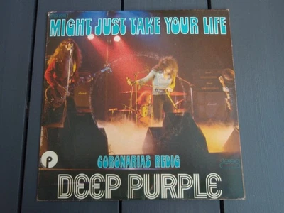 45 tours  DEEP PURPLE " Might just take your life & Coronarias Redig " 1974 - Photo 1/3