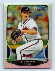 2013 Bowman Chrome Refractors Kris Medlen Atlanta Braves #211 - Picture 1 of 2