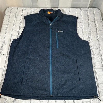 Chaleco Suéter Deportivo Azul Orvis Talla XL Azul Bolsillos con Cremallera Completa Foto 1 de 4