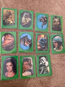 1980 Topps Star Wars The Empire Strikes Back Series 3 stickers Green Border - Picture 1 of 10