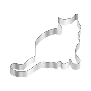 Kitten Cookie Cutter Cat 4'' Metal Pet Animal Shelter Treats - Picture 1 of 9