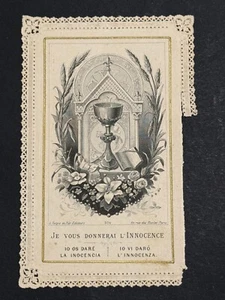 heilige karte santino merlettato canivet "CALIZ DE JESUS" - Bild 1 von 2