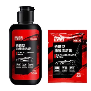Car Glass Oil Film Cleaner Windshield Water Spot Dirt Stain Removal Cream Paste - Picture 1 of 14
