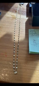 24k Gold Over Silver 20” Long Necklace - Picture 1 of 3