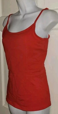 Top de entrenamiento de yoga con tiras elásticas de polietileno de algodón rojo KARMA M Foto 1 de 4