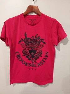 Crooks & Castles Medusa Shirt - Size Small - Red - Bold Graphic Los Angeles Y2K - Picture 1 of 7