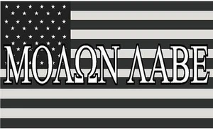 Calcomanía Molon Labe Sometida Bandera Americana EE. UU. 2 Segunda Enmienda Derechos de Armas Pegatina VAR - Imagen 1 de 1